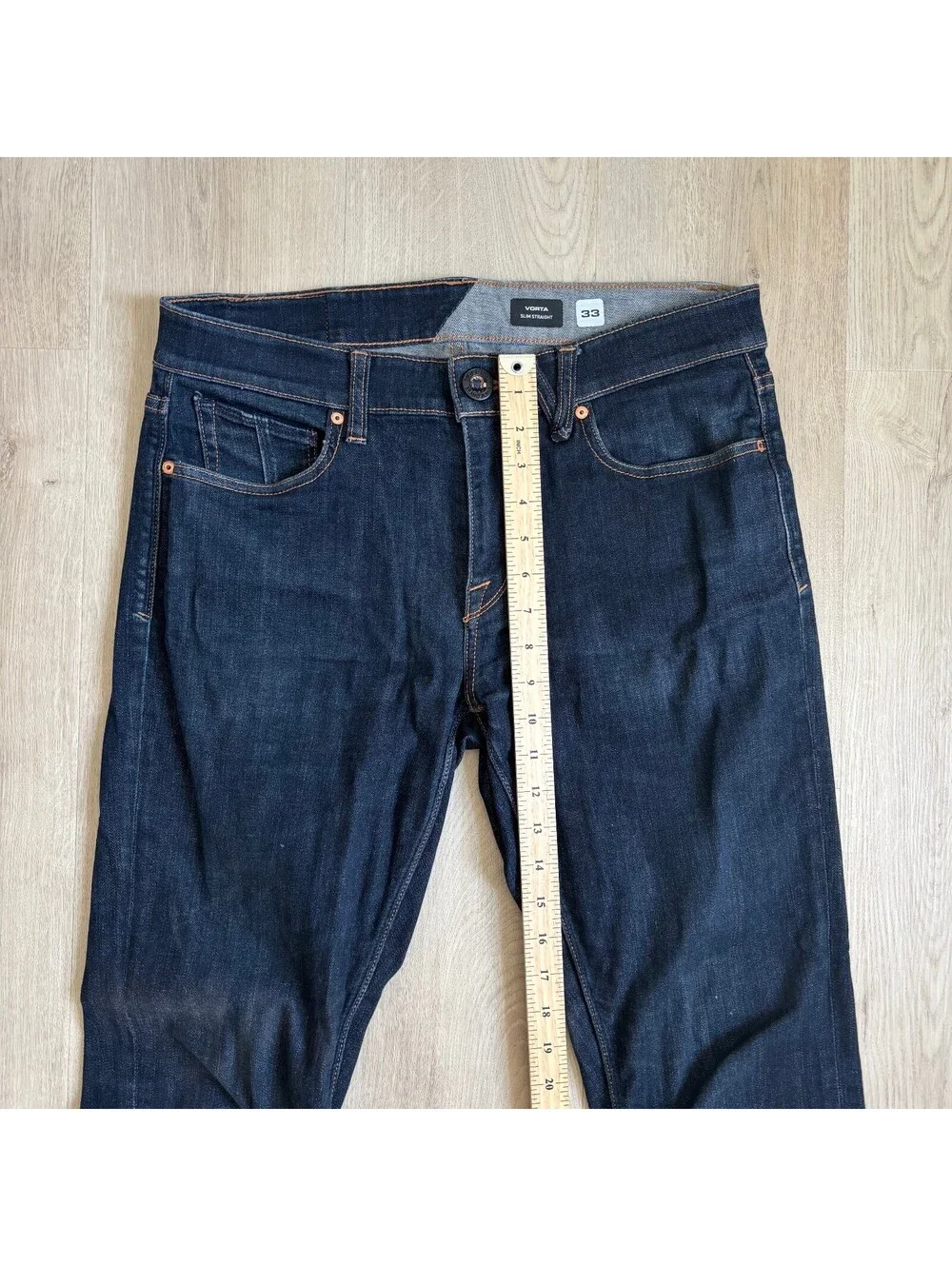 Volcom Vorta EUC Men's Dark Wash Slim Straight Jeans Size 33